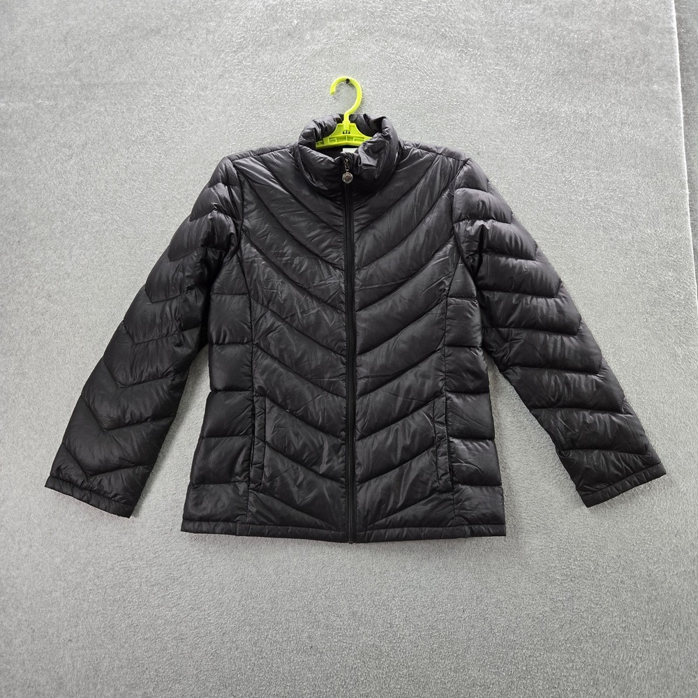 Calvin Klein Women Jacket L Packable Lightweight Premium Down Duck Puffer READ